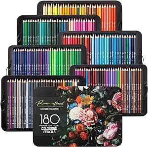 RAAM REFINED 180 Premium Colored Pencils: The Ultimate Tool for Coloring and Drawing!